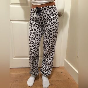 H&M Black and White Leopard Print Pants